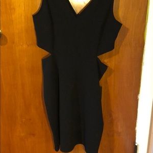 Black express cutout dress
